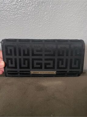 Givenchy Black Embossed Logo Continental Wallet